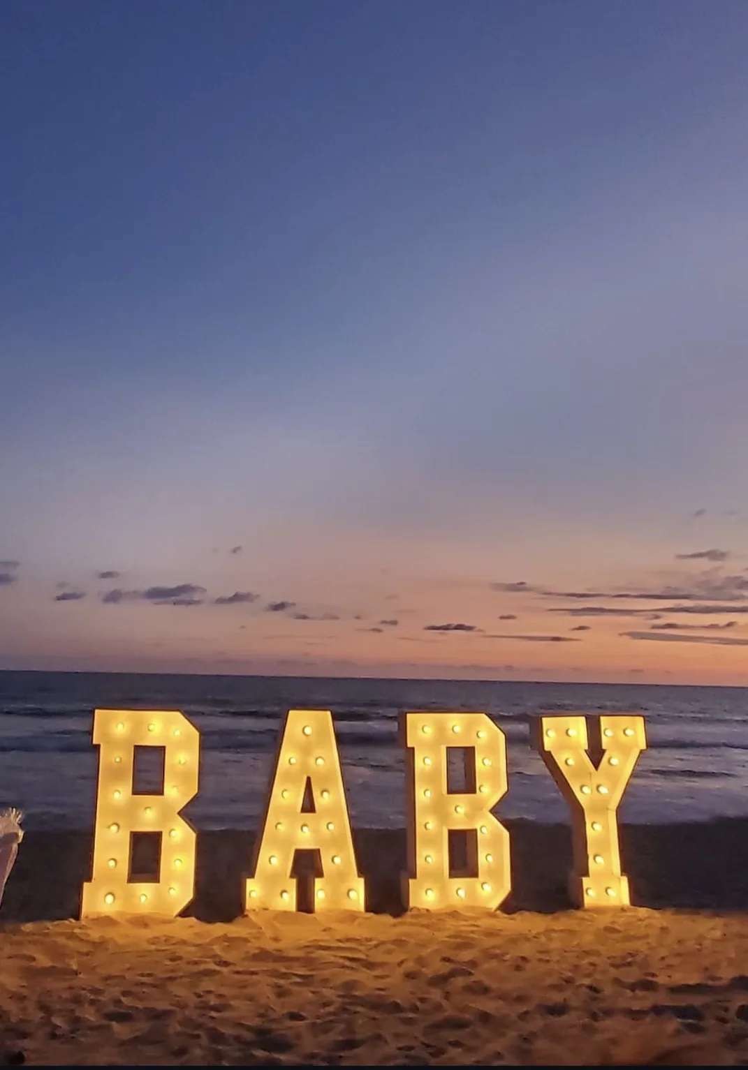 Large Letters “BABY”
