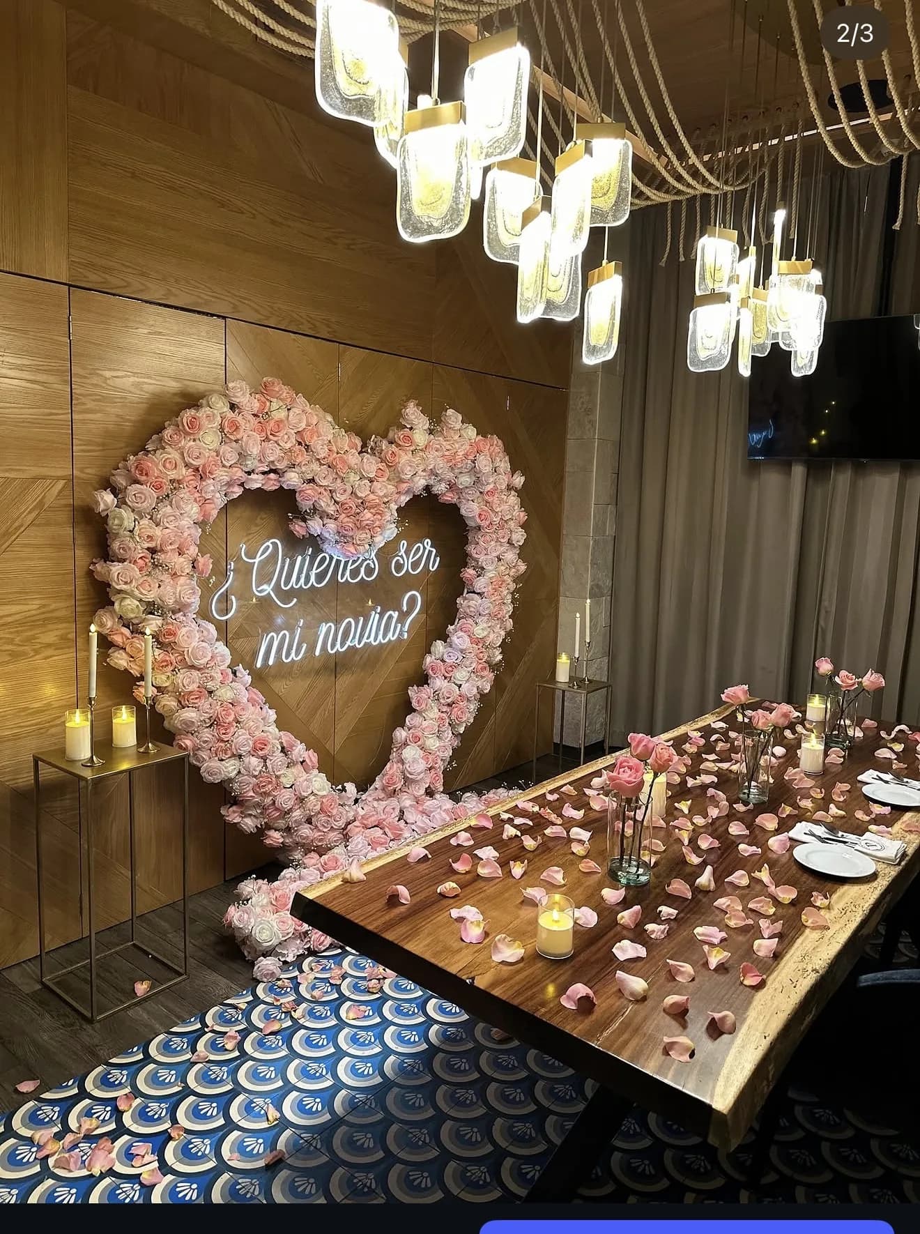 Corazón de Rosas Rosa de Novios