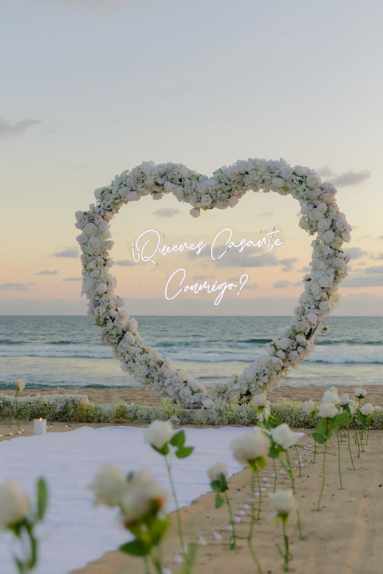 White Rose Heart