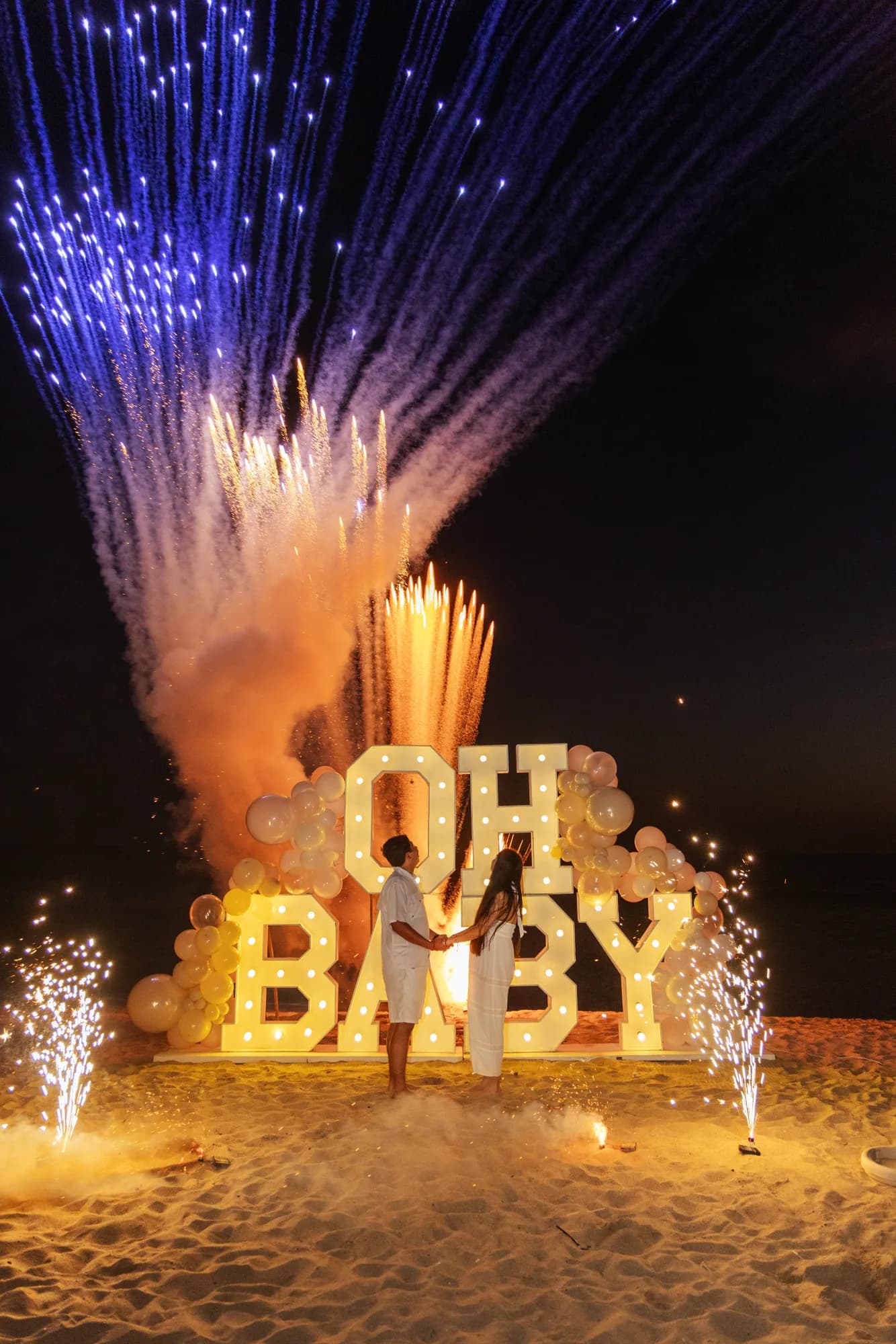 Large Letters “OH BABY”