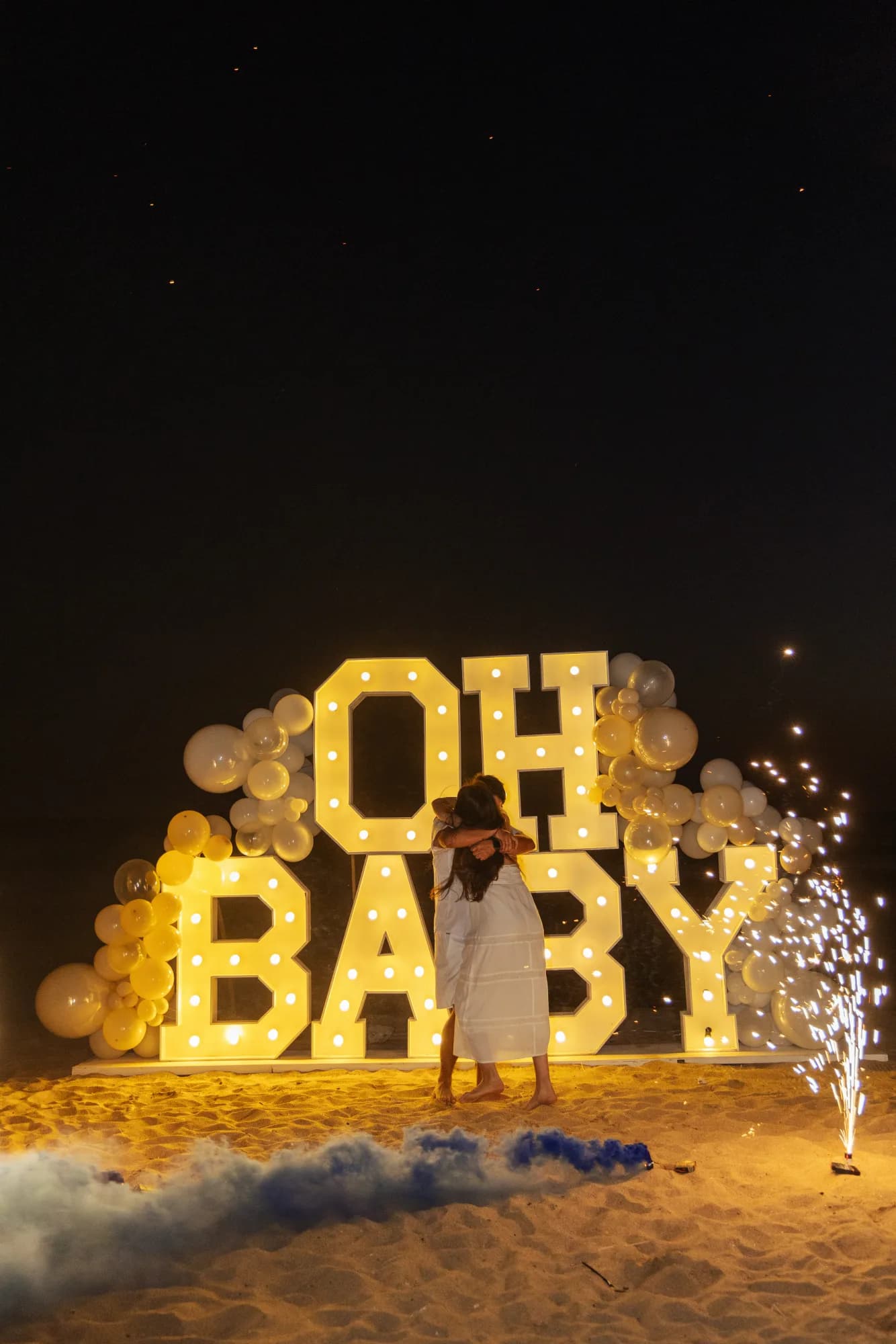 Large Letters “OH BABY”
